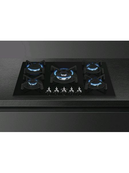 Smeg 75cm Classic Gas Hob Stainless Steel and Glass