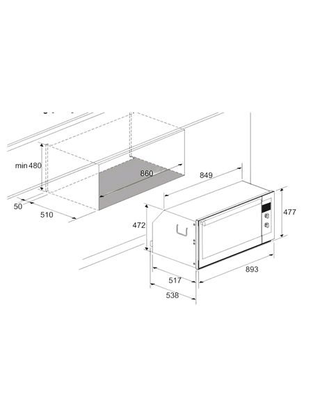 Professional Electric 90cm Oven Dimensions