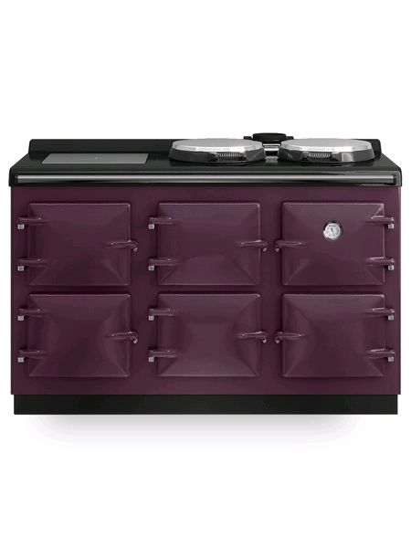 Heritage Grande Quadette Oil Fired Range Cooker in Aubergine