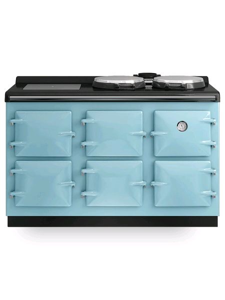 Heritage Grande Quadette Oil Fired Range Cooker in Duck Egg