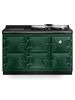 Heritage Grande Quadette Oil Fired Range Cooker in Fir Green