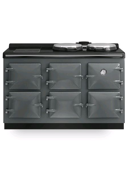 Heritage Grande Quadette Oil Fired Range Cooker in Grey