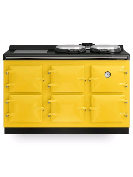 Heritage Grande Quadette Oil Fired Range Cooker in Yellow