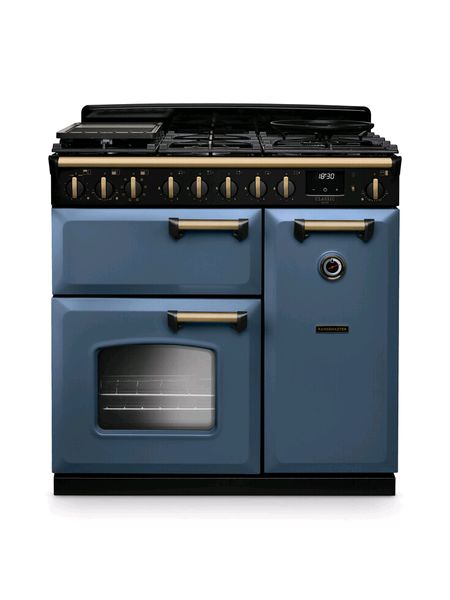 Stone Blue Antique Brass