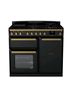 Gloss Black Antique Brass