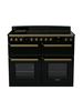 Gloss Black Antique Brass