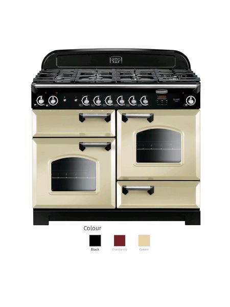 classic 110 All Gas range cooker with chrome trim