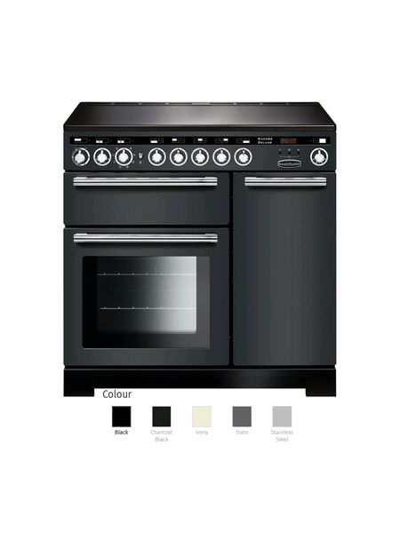 encore deluxe 90 Induction Range Cooker with chrome trim