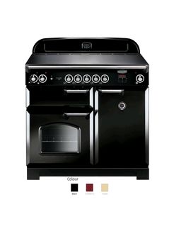 Rangemaster Classic 100 Ceramic Range cooker with chrome trim