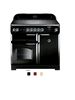 classic 100 induction range cooker with chrome trim