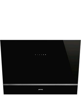 Smeg 80cm Angled Chimney Hood Black