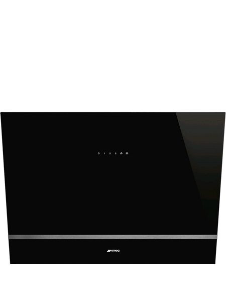 80cm Angled Chimney Hood Black