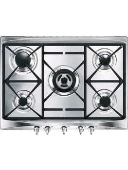 Smeg 69cm Cucina Gas Hob Stainless Steel