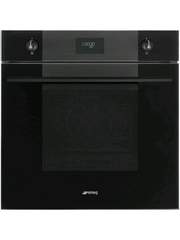 Smeg 60cm Linea Pyrolytic Single Oven Pure Black