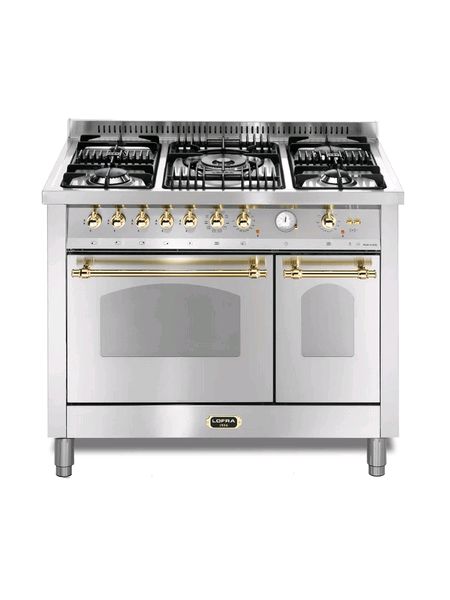 Dolcevita 100cm Double Electric Oven Dual Fuel Range Cooker Stainless Steel