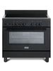 Delonghi 90cm Space Single Cavity Induction Range Cooker In Matt Black