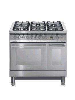 Lofra Professional 90cm 6 Burner Double Electric Oven Dual Fuel Range Cooker
