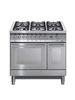 Professional 90cm 6 Burner Double Electric Oven Dual Fuel Range Cooker