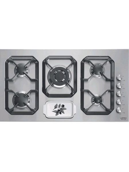 professional stainless steel hob 90cm sole stainless steel with ceramic tray