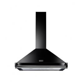 Rangemaster 90 Classic Chimney Hood Black/Chrome