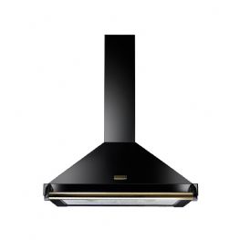 Rangemaster 90 Classic Chimney Hood Black/Antique Brass