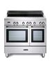 Delonghi modern 90cm twin cavity induction range cooker