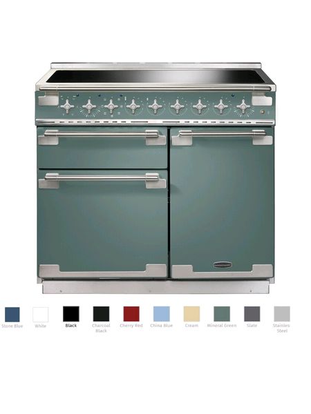 Elise 100 Induction range cooker with brushed nickel trim