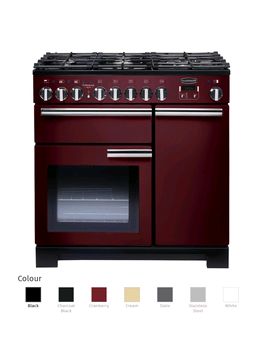 Rangemaster professional deluxe 90 dual fuel with chrome trim