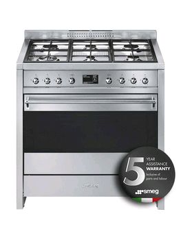 Smeg opera 90cm dual fuel range cooker