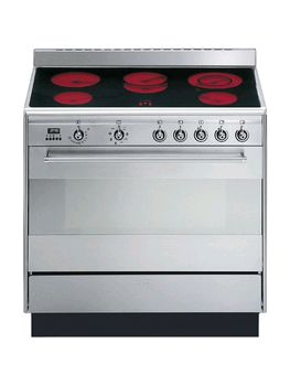 Smeg concert 90cm electric ceramic range cooker