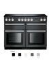 Nexus SE 110 induction range cooker with chrome trim