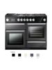 Nexus steam 110 dual fuel range cooker with chrome trim