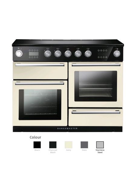 Nexus steam 110 induction range cooker with chrome trim