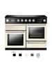 Nexus steam 110 induction range cooker with chrome trim