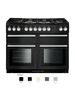 Nexus SE 110 Dual Fuel Range cooker with chrome trim